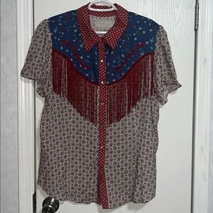 Double D Ranch “Chick Fiddle” Top Size L